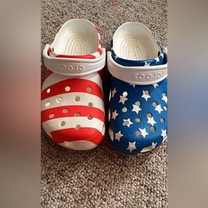 American Flag crocs